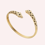 Pre-Owned Cartier Panthère de Cartier Bracelet, Small Model, Half-Pavé, Yellow Gold - Image 2