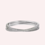 Pre-Owned Étincelle de Cartier Half-Pavé Diamond Bracelet in 18K White Gold - Image 2