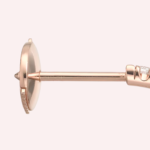 Pre-Owned Cartier Étincelle de Cartier Pavé Hoop Earrings, Medium Model, 18K Rose Gold - Image 3