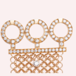 Pre-Owned Cartier Agrafe Résille Diamond Bracelet in 18K Rose Gold - Image 3