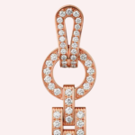 Pre-Owned Cartier Agrafe Pavé Diamond Earrings in 18K Rose Gold - Image 4