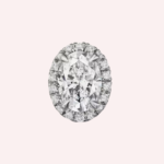 Pre-Owned Cartier Destinée Pavé Oval-Cut Diamond Stud Earrings in 18K White Gold - Image 2