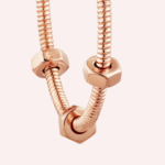 Pre-Owned Cartier Écrou de Cartier Hoop Earrings in 18K Rose Gold - Image 3