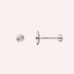 Pre-Owned Cartier d’Amour Diamond Stud Earrings, Mini Model, 18K White Gold - Image 3