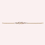 Pre-Owned Cartier Trinity Cushion-Shaped Bracelet on Chain in 18K White, Rose & Yellow Gold - Image 2