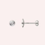 Pre-Owned Cartier d’Amour Diamond Stud Earrings, Small Model, 18K White Gold - Image 3