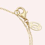 Pre-Owned Cartier Trinity Diamond Chain Bracelet in 18K White, Yellow & Rose Gold - Image 2