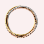 Pre-Owned Cartier Trinity Lacquer Diamond Bracelet in 18K White, Rose & Yellow Gold - Image 2
