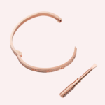 Pre-Owned Cartier LOVE Medium Model Pavé Bracelet in Rose Gold with Diamonds - Image 3