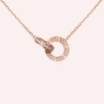 Pre-Owned Cartier LOVE Pavé Diamond Pendant in 18K Rose Gold - Image 4