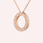 Pre-Owned Cartier LOVE Pavé Diamond Pendant in 18K Rose Gold - Image 3
