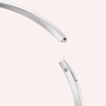 Pre-Owned Cartier LOVE Pavé Diamond Torque Necklace in 18K White Gold - Image 2