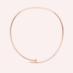 Pre-Owned Cartier Juste un Clou Torque Necklace, Small Model, Reverse-Set Diamonds, 18K Rose Gold - Image 2