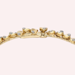 Pre-Owned Grain de Café Brooch with Diamonds, 18K Yellow and White Gold - Image 3