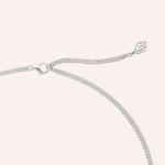 Pre-Owned Trinity Pendant Necklace with Black Ceramic and Diamonds, 18K White Gold - Image 3