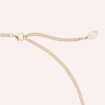 Pre-Owned Trinity Pendant Necklace, Seven Rows with Diamonds, 18K White, Rose & Yellow Gold - Image 4