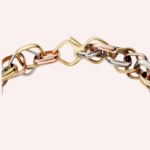 Pre-Owned Trinity Cushion-Shaped Necklace, Extra-Large Model, 18K White, Rose & Yellow Gold - Image 3