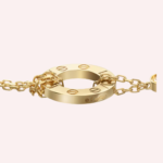 Pre-Owned Cartier LOVE Bracelet on Chain in Yellow Gold with 2 Diamonds - Image 3