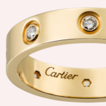 Pre-Owned Cartier LOVE Small Diamond Ring in 18K Yellow Gold - Image 2