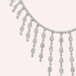 Pre-Owned Pluie de Cartier Necklace, Diamond Set, 18K White Gold - Image 2
