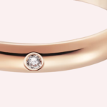 Pre-Owned Cartier 1895 Wedding Band in 18K Rose Gold with Diamond – 2.6 mm - Image 2