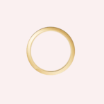 Pre-Owned Cartier C de Cartier Wedding Band in 18K Yellow Gold with Diamond – 5 mm - Image 3