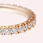 Pre-Owned Cartier Étincelle de Cartier Pavé Wedding Band in 18K Rose Gold with Diamonds – 2.6 mm - Image 3