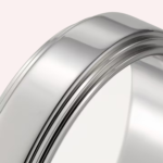 Pre-Owned Cartier d'Amour Wedding Band in Platinum – 5 mm - Image 2