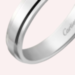Pre-Owned Cartier d'Amour Wedding Band in Platinum – 3.5 mm - Image 3