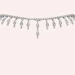 Pre-Owned Pluie de Cartier Necklace, Diamond Set, 18K White Gold - Image 2