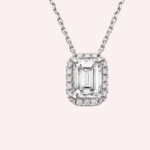 Pre-Owned Cartier Destinée Pendant Necklace, Emerald-Cut Diamond, Paved Diamonds, 18K White Gold - Image 2