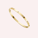 Pre-Owned Cartier LOVE Small Model Bracelet in Yellow Gold with 10 Diamonds - Image 2