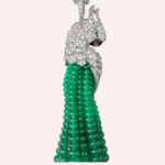 Pre-Owned Faune et Flore de Cartier Les Oiseaux Libérés Emerald Bead and Diamond Necklace – 18K White Gold - Image 2