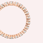 Pre-Owned Cartier Destinée Pavé Wedding Band in 18K Rose Gold with Diamonds – 3.27 mm - Image 2