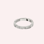 Pre-Owned Cartier Maillon Panthère Half-Paved Wedding Band in 18K White Gold with Diamonds - Image 2