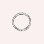 Pre-Owned Cartier Broderie de Cartier Double Row Wedding Band in 18K White Gold with Diamonds - Image 2