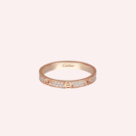 A Pre-Owned Cartier LOVE mini model pavé ring