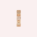 Pre-Owned Cartier LOVE Small Model Pavé Ring in 18K Rose Gold with Diamonds - Image 3