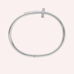 Pre-Owned Cartier Juste un Clou Bracelet, Classic Model, Diamonds, White Gold - Image 4