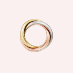 Pre-Owned Cartier Trinity Extra-Large Ring in White, Rose, and Yellow Gold - Image 3