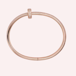 Pre-Owned Cartier Juste un Clou Double Bracelet, Half-Pavé Diamonds, Rose Gold - Image 4