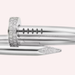 Pre-Owned Cartier Juste un Clou Bracelet, Large Model, Diamonds, White Gold - Image 4