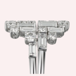 Pre-Owned Reflection de Cartier Ring in White Gold with Brilliant-Cut and Baguette-Cut Diamonds - Image 4