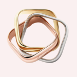 Pre-Owned Cartier Trinity Cushion-Shaped Large Ring in White, Rose, and Yellow Gold - Image 4