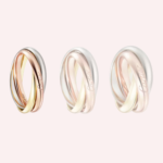 Pre-Owned Cartier Trinity Small Model Ring in White, Rose, and Yellow Gold - Image 2