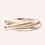 Pre-Owned Cartier Trinity Classic Medium Ring in White, Rose, and Yellow Gold - Image 3