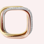 Pre-Owned Cartier Trinity Cushion-Shaped Medium Half-Pavé Ring