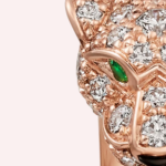 Pre-Owned Panthère de Cartier Small Model Half-Pavé Diamond Ring in 18K Rose Gold - Image 3