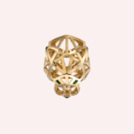 Pre-Owned Panthère de Cartier Ring in 18K Yellow Gold with Tsavorite Garnets and Onyx - Image 2