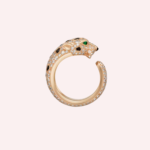 Pre-Owned Panthère de Cartier Medium Model Pavé Diamond Ring in 18K Rose Gold - Image 2
